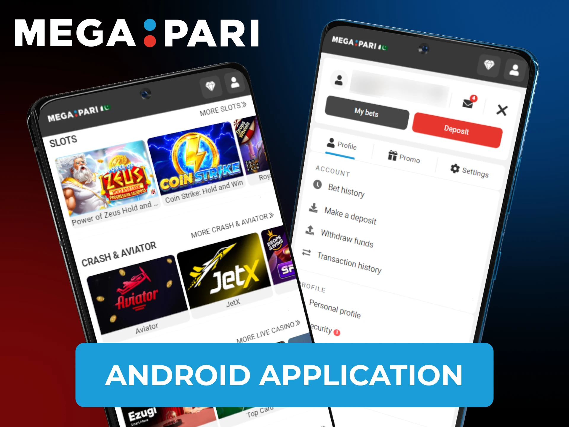 Get Megapari app on your Android in few steps.