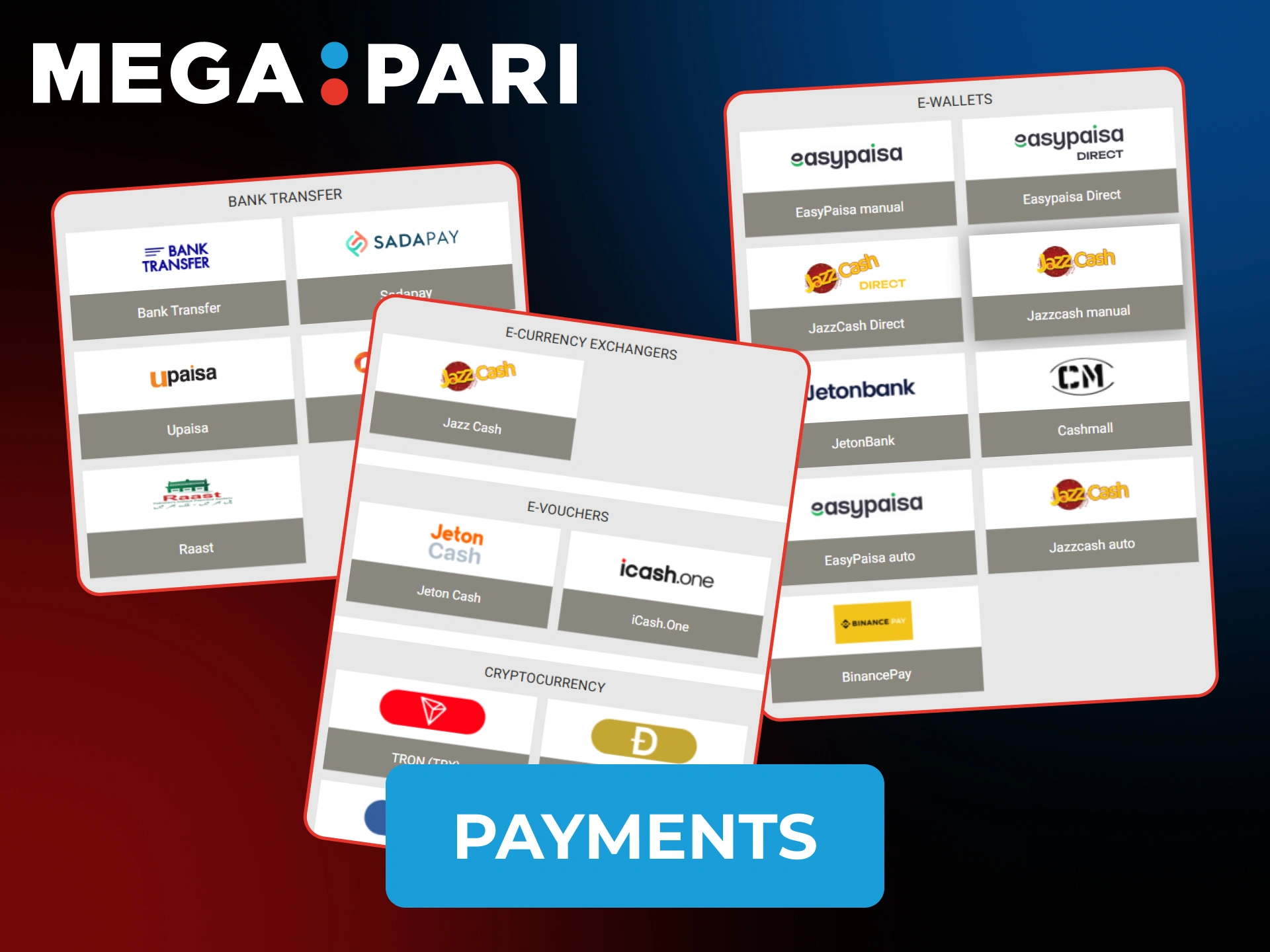 Make fast payments at your Megapari mobile app.