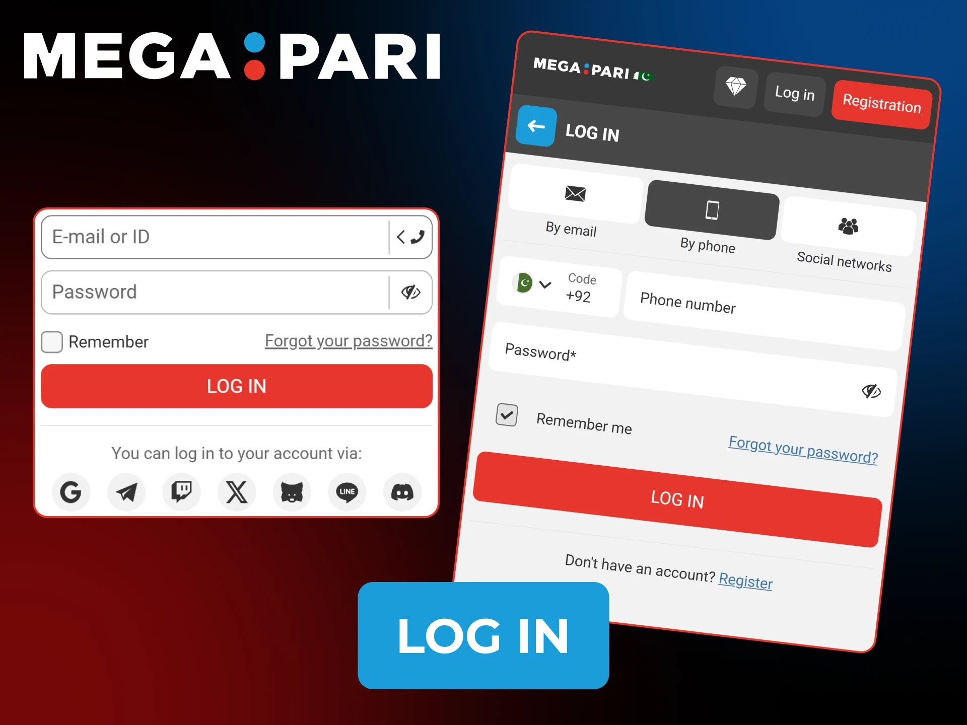 Learn how to log in to Megapari to access your betting account.