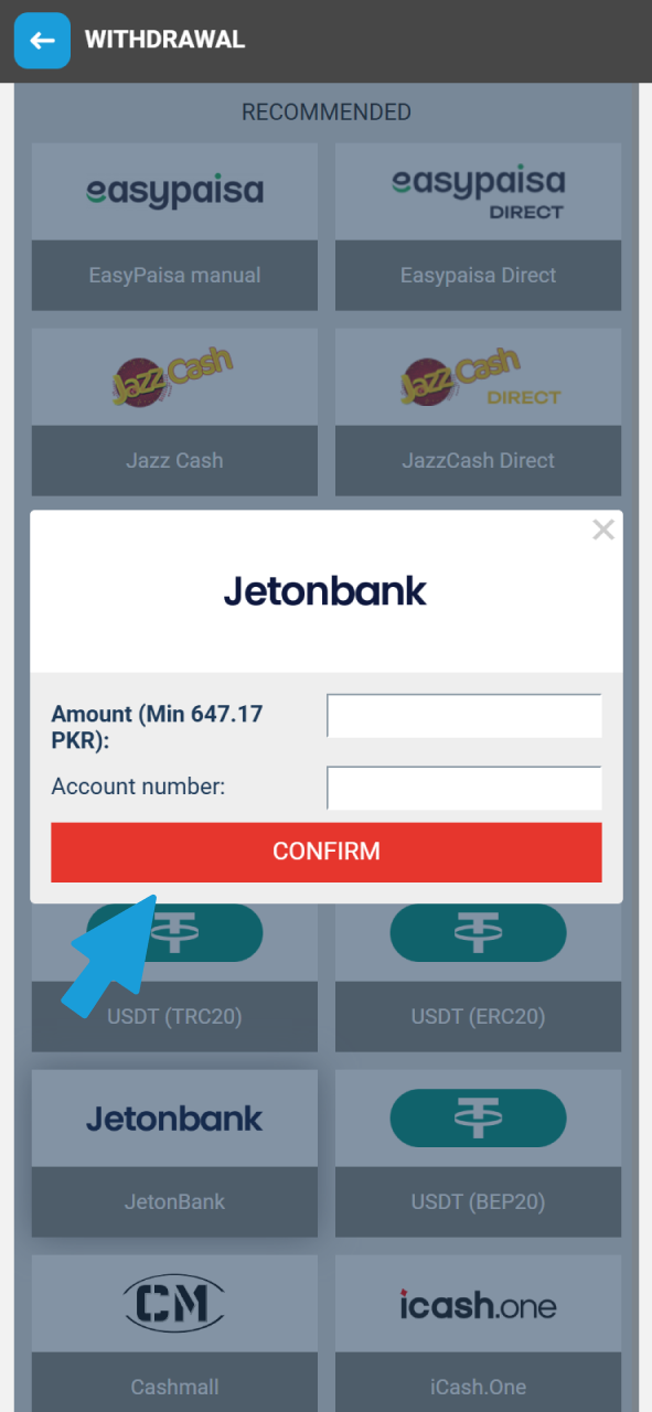 Verify your identity to Withdraw your money from MegaPari safely.